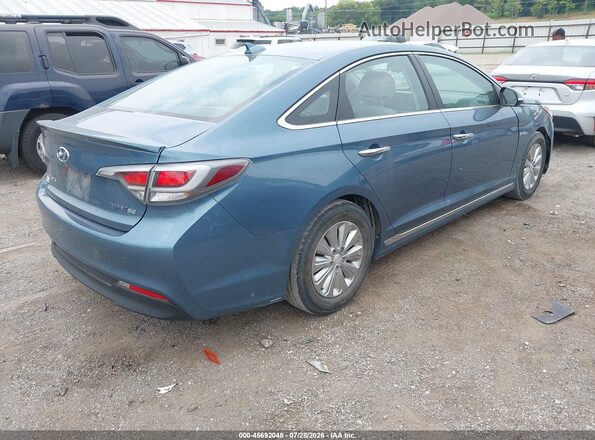 KMHE24L10GA016274 2016 HYUNDAI SONATA HYBRID Blue Trasero derecho