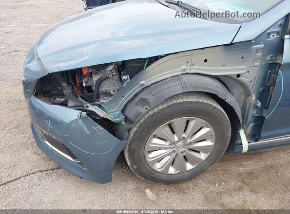 KMHE24L10GA016274 2016 HYUNDAI SONATA HYBRID Blue 