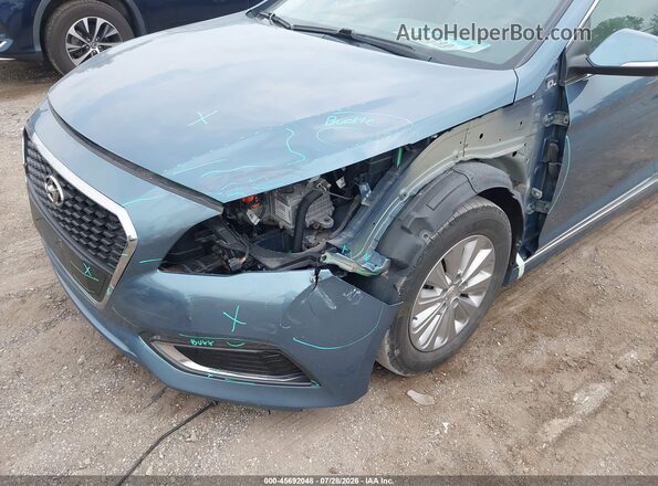 KMHE24L10GA016274 2016 HYUNDAI SONATA HYBRID Blue Vista frontal