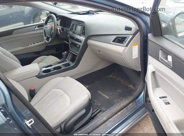 KMHE24L10GA016274 2016 HYUNDAI SONATA HYBRID Blue Vista interior delantera