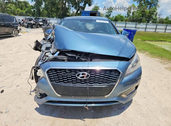 KMHE24L10GA019255 2016 HYUNDAI SONATA Blue Vista frontal