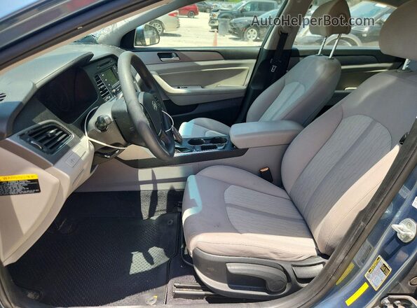 KMHE24L10GA019255 2016 HYUNDAI SONATA Blue Vista interior delantera