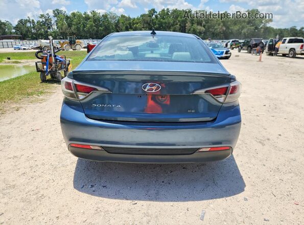 KMHE24L10GA019255 2016 HYUNDAI SONATA Blue Vista trasera