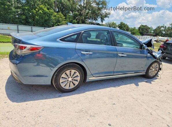 KMHE24L10GA019255 2016 HYUNDAI SONATA Blue Trasero derecho