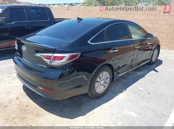 KMHE24L10GA040283 2016 HYUNDAI SONATA HYBRID Black უკანა მარჯვენა