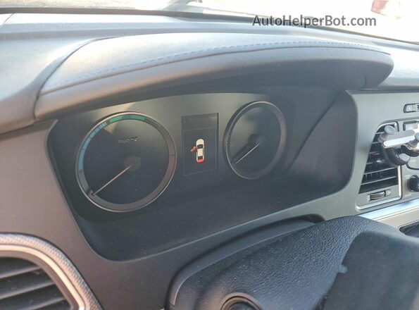 KMHE24L11GA019037 2016 HYUNDAI SONATA White Widok zestawu wskaźników