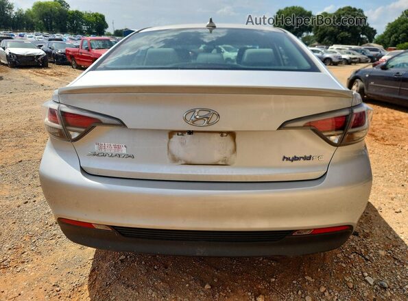 KMHE24L11GA028210 2016 HYUNDAI SONATA Silver Widok z tyłu