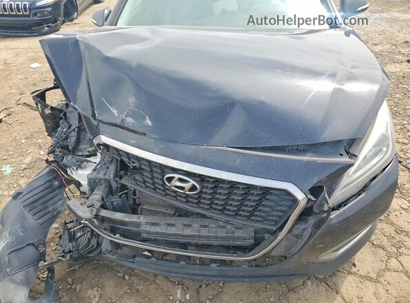 KMHE24L11GA039210 2016 HYUNDAI SONATA Black Rear interior view