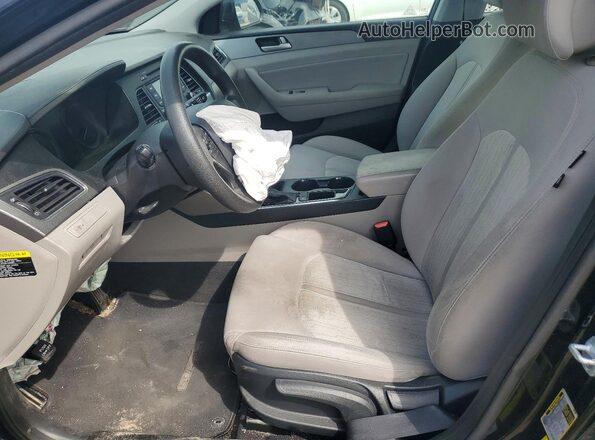 KMHE24L11GA039210 2016 HYUNDAI SONATA Black Front interior view