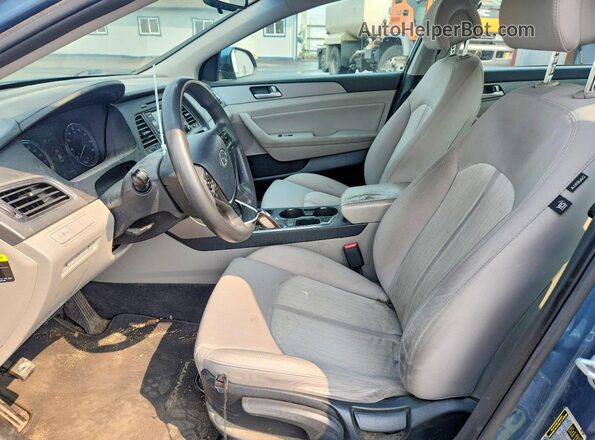 KMHE24L11GA040616 2016 HYUNDAI SONATA Blue Front interior view