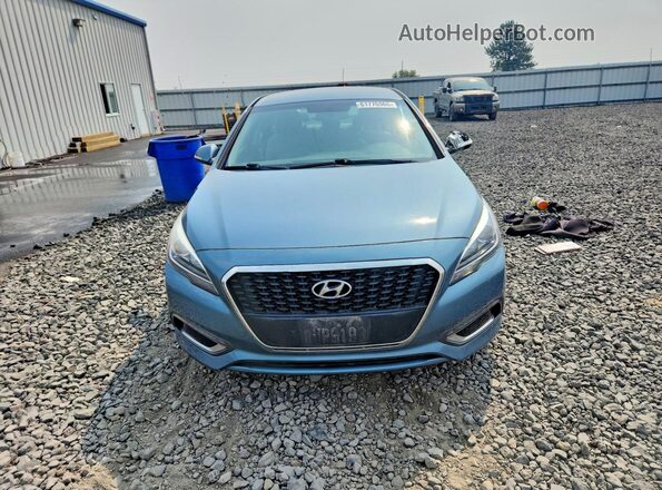KMHE24L11GA040616 2016 HYUNDAI SONATA Blue Front view