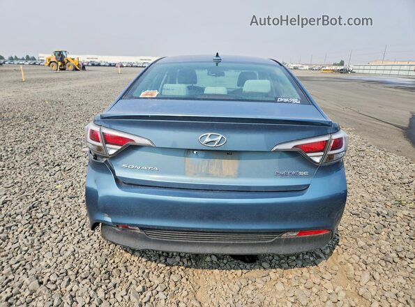 KMHE24L11GA040616 2016 HYUNDAI SONATA Blue Rear view
