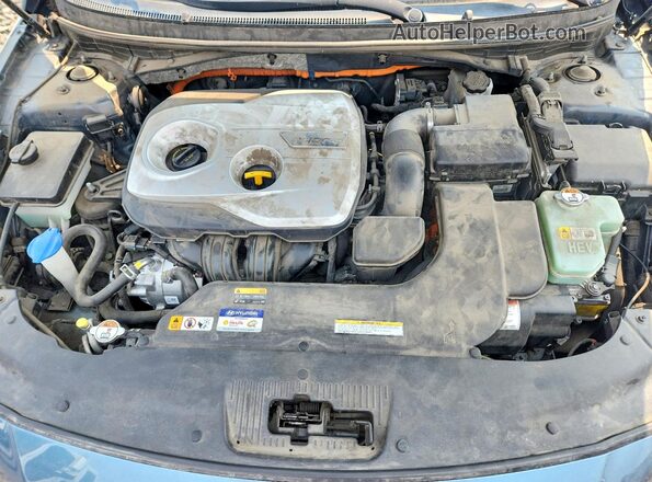 KMHE24L11GA040616 2016 HYUNDAI SONATA Blue Rear interior view