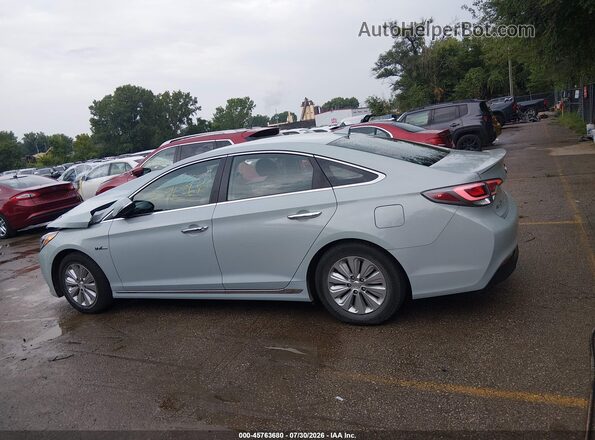 KMHE24L12GA015255 2016 HYUNDAI SONATA HYBRID Blue Սալոնի 360 աստիճան տեսք