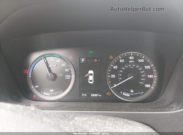 KMHE24L12GA015255 2016 HYUNDAI SONATA HYBRID Blue Հետևի նստատեղերի տեսք