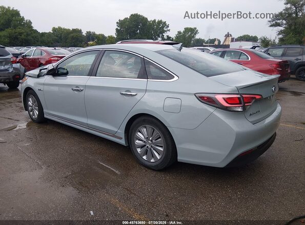 KMHE24L12GA015255 2016 HYUNDAI SONATA HYBRID Blue Հետևի ձախ