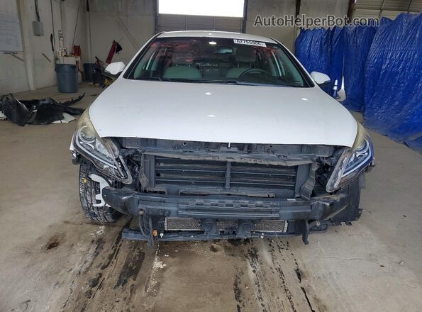KMHE24L12HA048578 2017 HYUNDAI SONATA White Front view