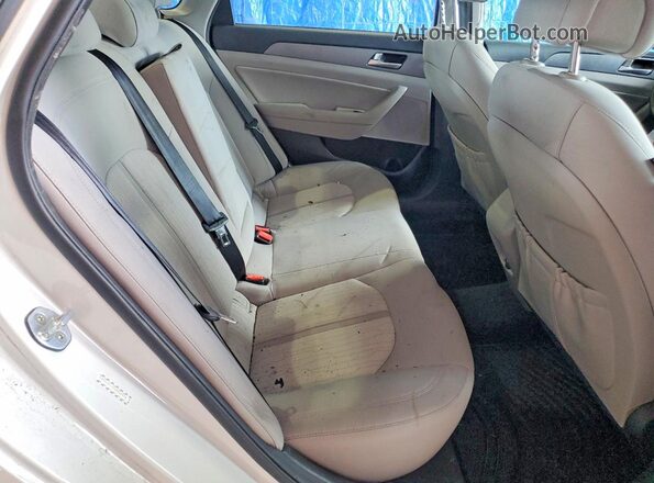 KMHE24L12HA048578 2017 HYUNDAI SONATA White Rear seats view