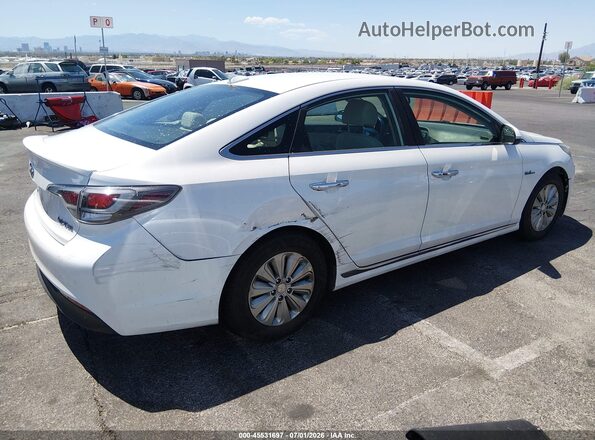 KMHE24L13GA027897 2016 HYUNDAI SONATA HYBRID White Rear right