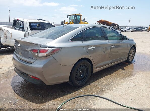 KMHE24L13HA059458 2017 HYUNDAI SONATA HYBRID Gray Հետևի աջ