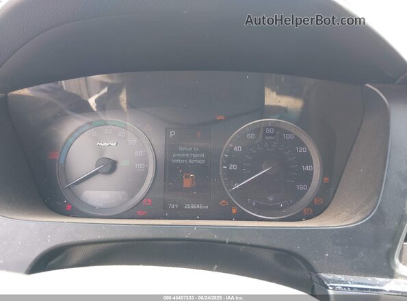 KMHE24L13HA059458 2017 HYUNDAI SONATA HYBRID Gray Հետևի նստատեղերի տեսք