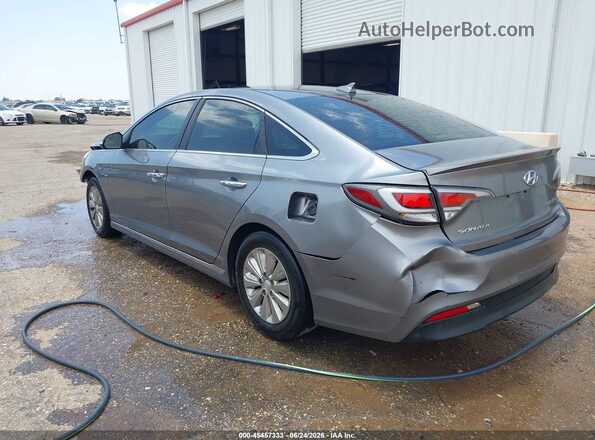 KMHE24L13HA059458 2017 HYUNDAI SONATA HYBRID Gray Հետևի ձախ