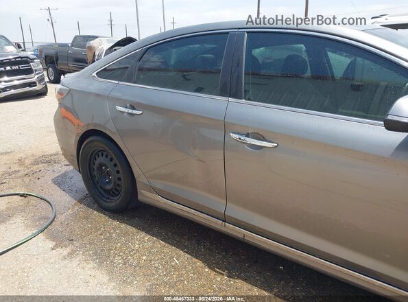 KMHE24L13HA059458 2017 HYUNDAI SONATA HYBRID Gray 