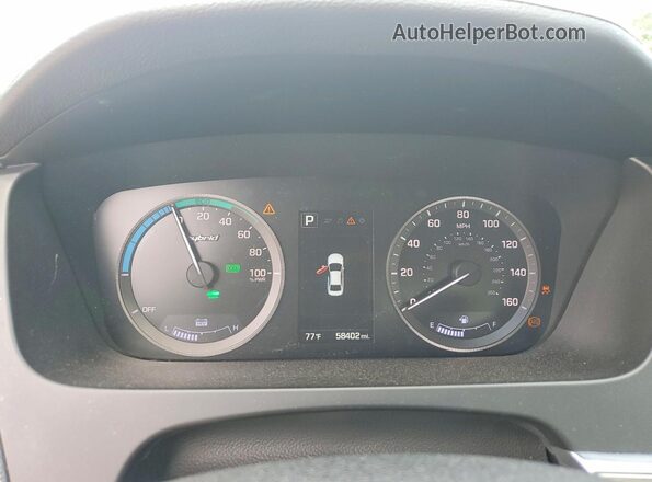 KMHE24L14GA040691 2016 HYUNDAI SONATA White Սարքավորումների վահանակի տեսք