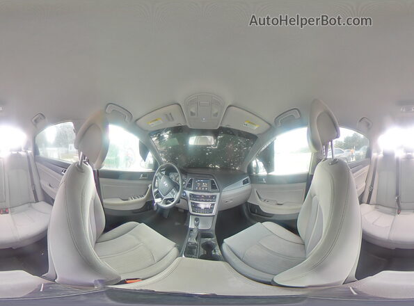 KMHE24L14HA054060 2017 HYUNDAI SONATA White VIN კოდის სტიკერის ხედი