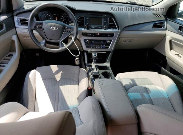 KMHE24L15GA022247 2016 HYUNDAI SONATA Silver Առջևի վահանակի տեսք