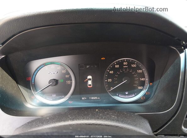 KMHE24L15GA038464 2016 HYUNDAI SONATA HYBRID Черный Вид задних сидений