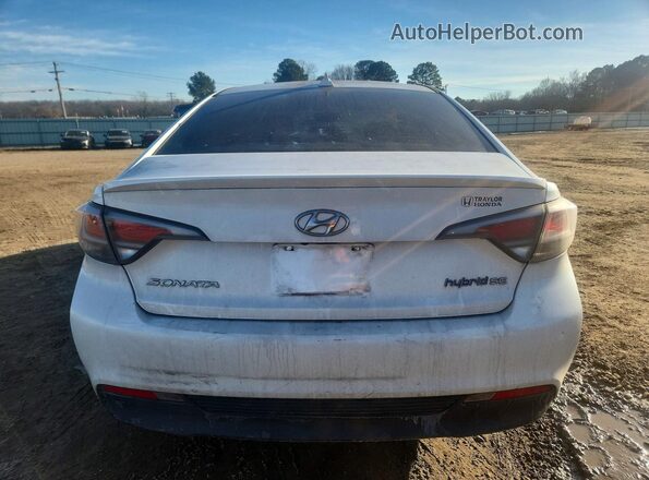 KMHE24L15HA047716 2017 HYUNDAI SONATA White უკანა ხედი