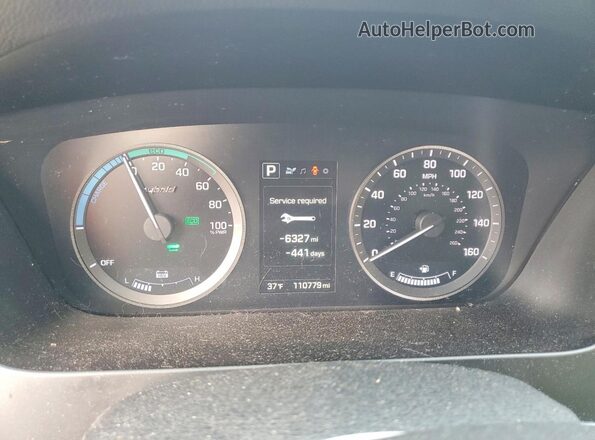 KMHE24L15HA047716 2017 HYUNDAI SONATA White ხელსაწყოთა პანელის ხედი