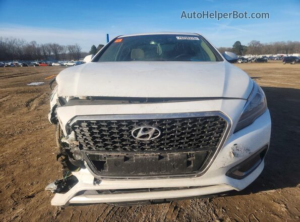 KMHE24L15HA047716 2017 HYUNDAI SONATA White წინა ხედი