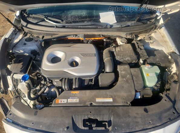KMHE24L15HA047716 2017 HYUNDAI SONATA White უკანა სალონის ხედი