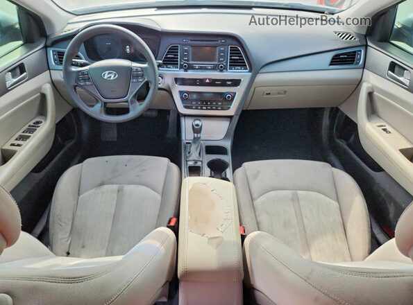 KMHE24L16GA012567 2016 HYUNDAI SONATA Серебряный Вид панели приборов