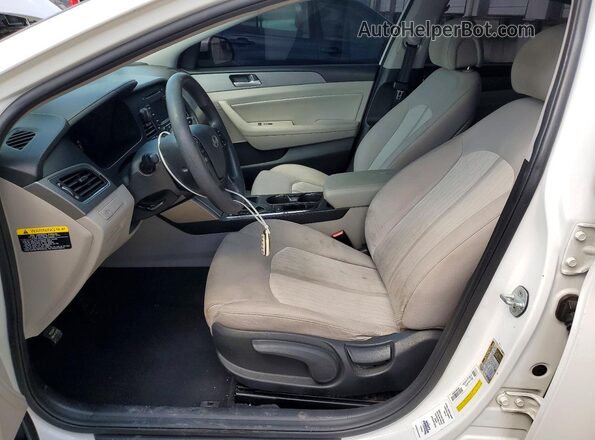 KMHE24L16GA022712 2016 HYUNDAI SONATA Белый Вид салона спереди