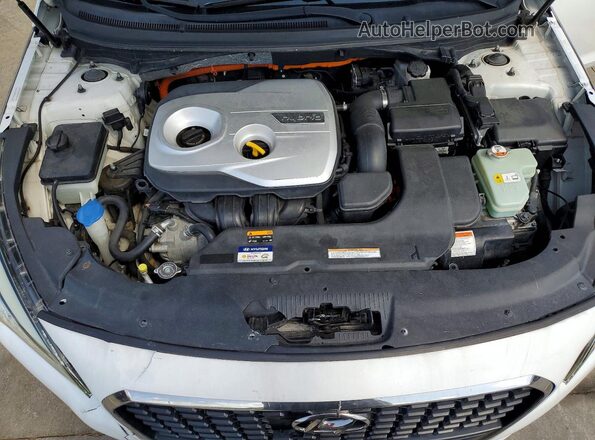 KMHE24L16GA022712 2016 HYUNDAI SONATA Белый Вид задней части салона