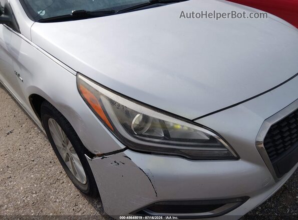 KMHE24L16GA038201 2016 HYUNDAI SONATA HYBRID Silver წინა ხედი