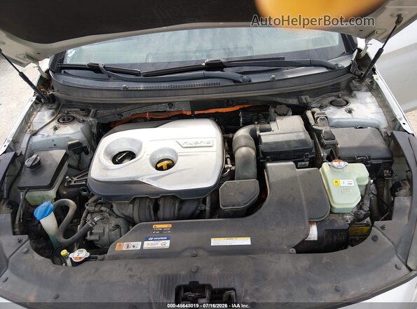 KMHE24L16GA038201 2016 HYUNDAI SONATA HYBRID Silver უკანა ხედი