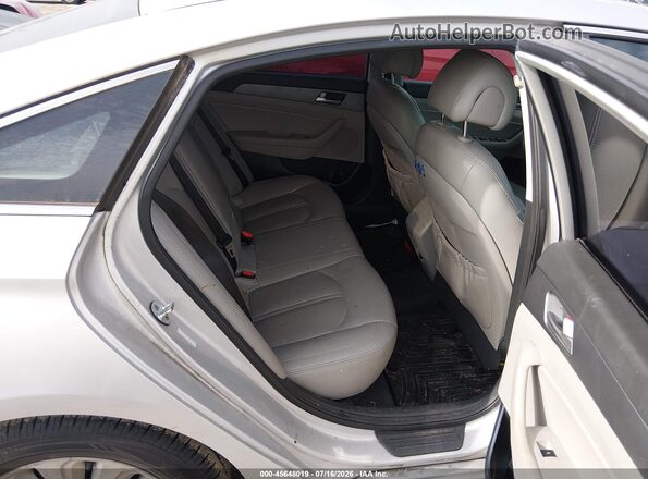 KMHE24L16GA038201 2016 HYUNDAI SONATA HYBRID Silver VIN კოდის სტიკერის ხედი