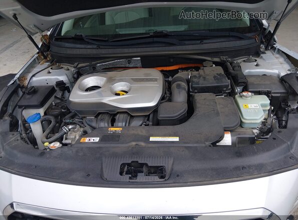 KMHE24L16GA038750 2016 HYUNDAI SONATA HYBRID Silver Вид ззаду