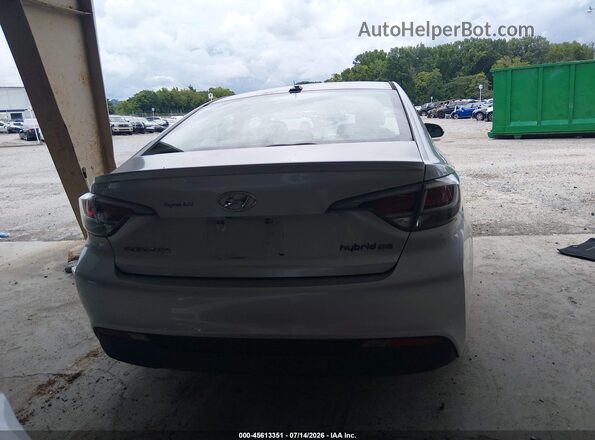 KMHE24L16GA038750 2016 HYUNDAI SONATA HYBRID Silver 