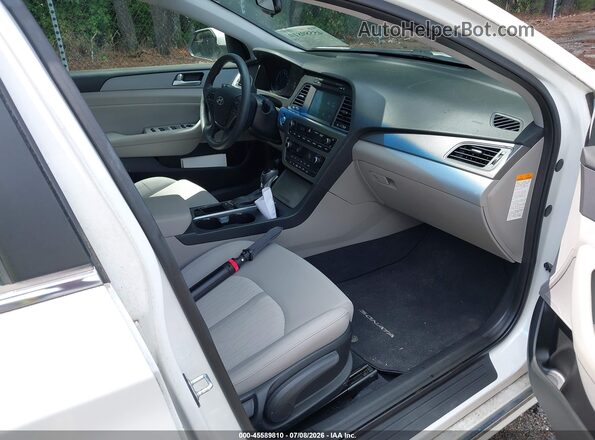 KMHE24L17HA044641 2017 HYUNDAI SONATA HYBRID White Vista interior delantera