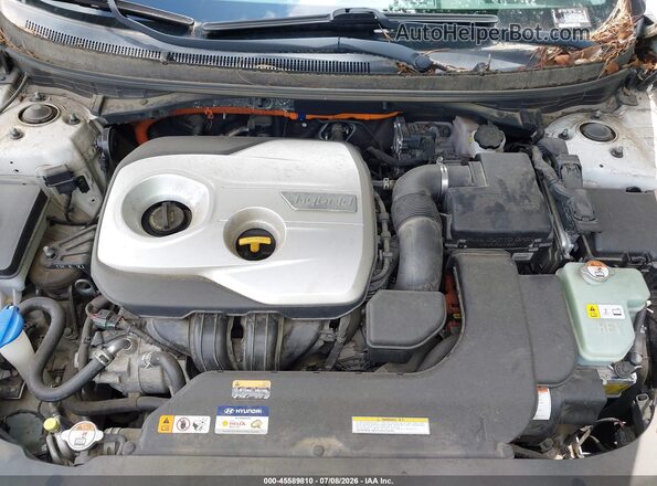 KMHE24L17HA044641 2017 HYUNDAI SONATA HYBRID White Vista trasera