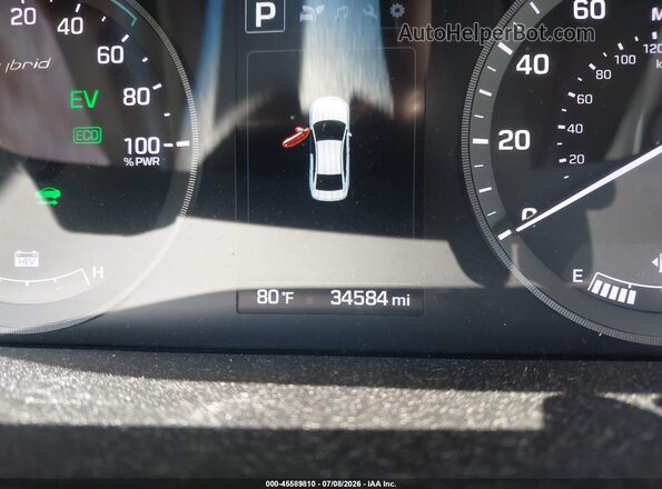 KMHE24L17HA044641 2017 HYUNDAI SONATA HYBRID White 