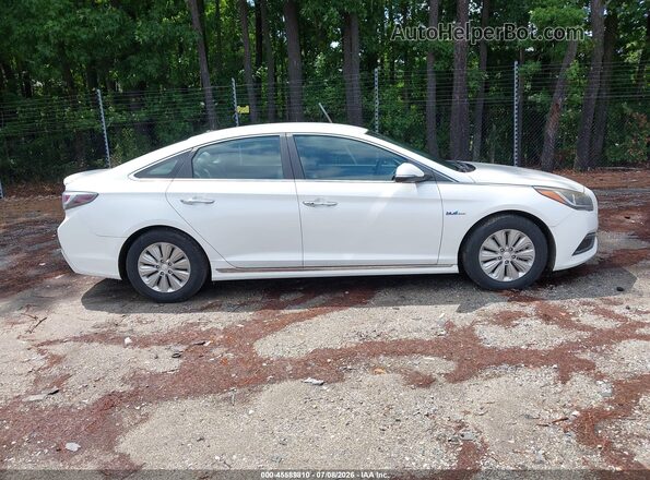 KMHE24L17HA044641 2017 HYUNDAI SONATA HYBRID White Vista interior trasera