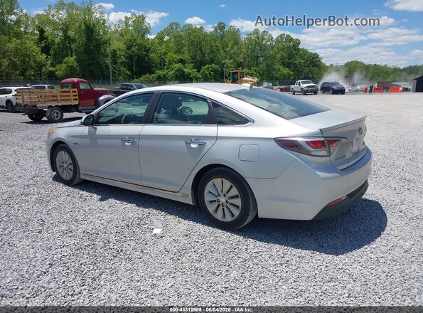 KMHE24L18GA028804 2016 HYUNDAI SONATA HYBRID Silver Задня ліва чверть