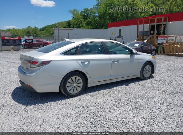 KMHE24L18GA028804 2016 HYUNDAI SONATA HYBRID Silver Задня права чверть