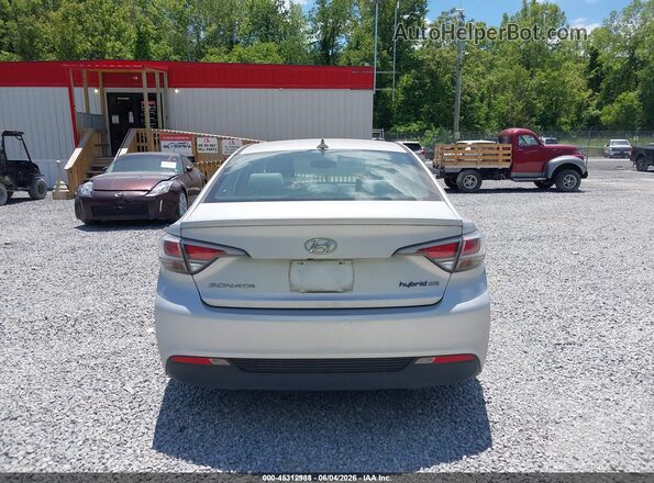 KMHE24L18GA028804 2016 HYUNDAI SONATA HYBRID Silver 